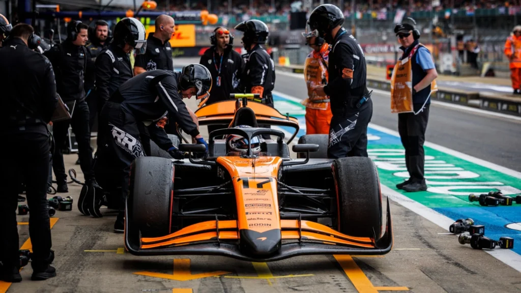 Alex Dunne suffered a puncture after contact with Gabriele Mini