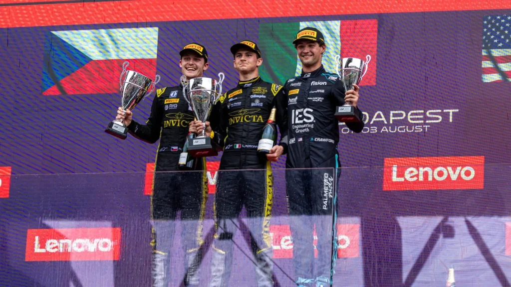 Jak Crawford completed the podium at the Hungaroring