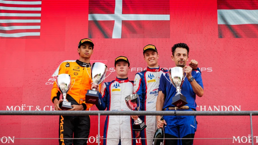 Ugo Ugochukwu and Charlie Wurz secured their first podium finishes in F3 at Spa