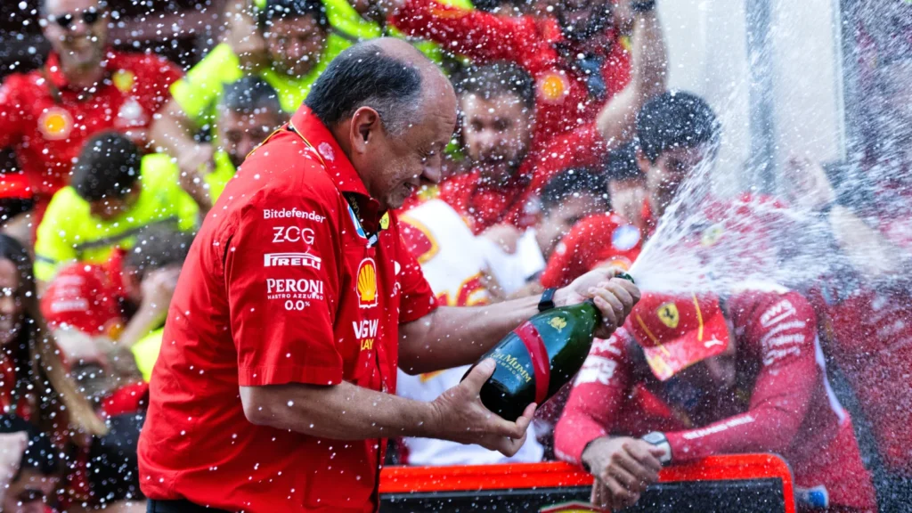 The sight Ferrari and its fans want to see more regularly. Can Fred Vasseur bring the good times back to Maranello?