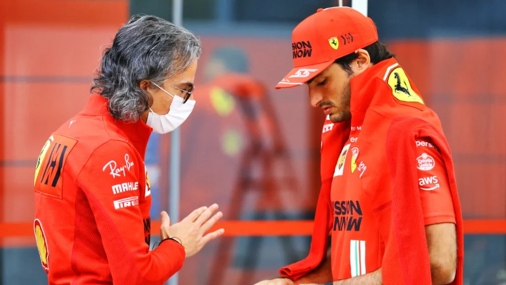 Laurent Mekies and Carlos Sainz spent time together at Ferrari, when the Frenchman was the Scuderia's Sporting Director