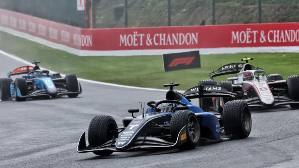 Luke Browning was on a charge throughout the Feature Race