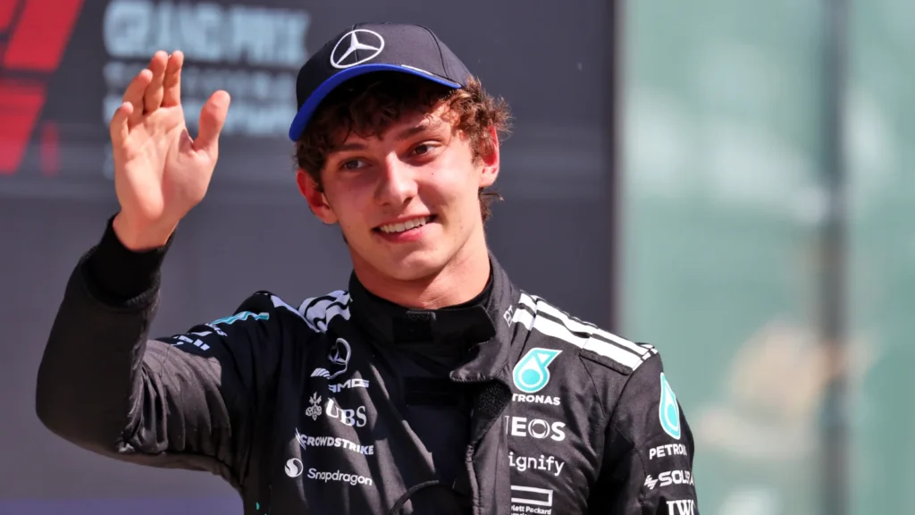Third placed Andrea Kimi Antonelli (ITA) Mercedes AMG F1 in parc ferme. 15.06.2025. Formula 1 World Championship, Rd 10, Canadian Grand Prix, Montreal, Canada, Race Day