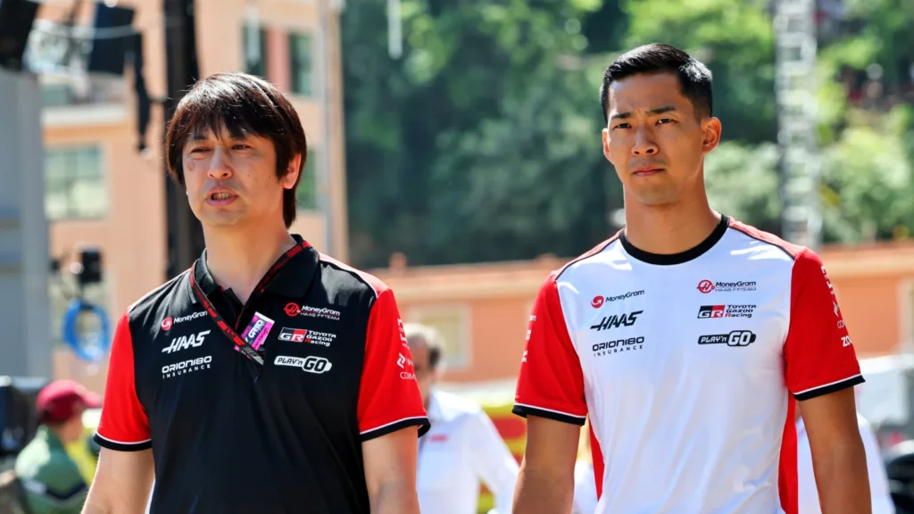 Toyota Director of Global Motorsport, Masaya Kaji [left], wants to afford Tsuboi and Haas reserve driver Ryo Hirakawa [right] more chances